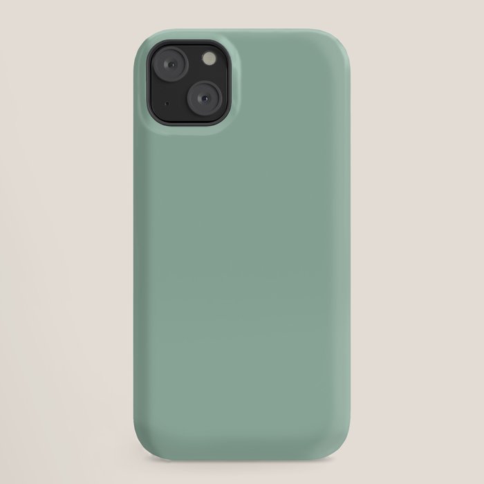 1950s Mint Green Solid iPhone Case