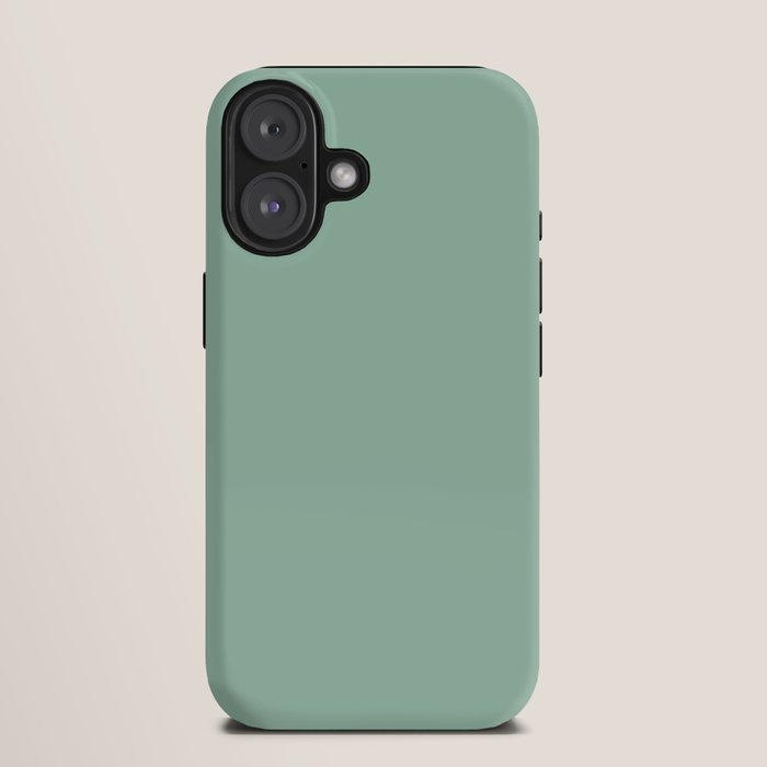 1950s Mint Green Solid iPhone Case