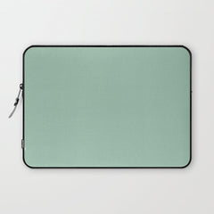 1950s Mint Green Solid Laptop Sleeve