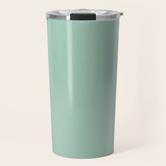 1950s Mint Green Solid Travel Mug