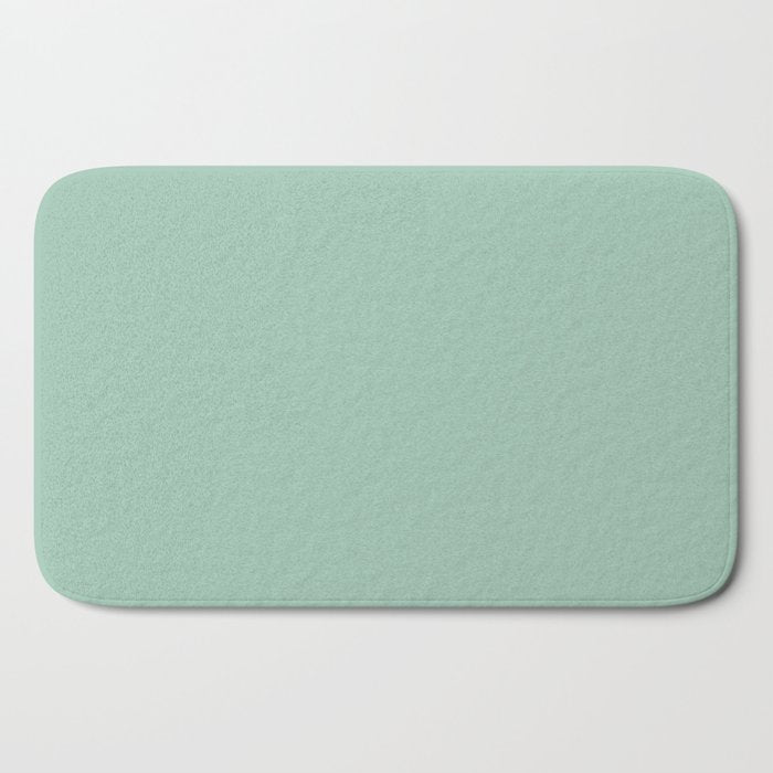 1950s Mint Green Solid Bath Mat