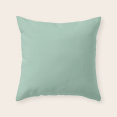 1950s Mint Green Solid Throw Pillow