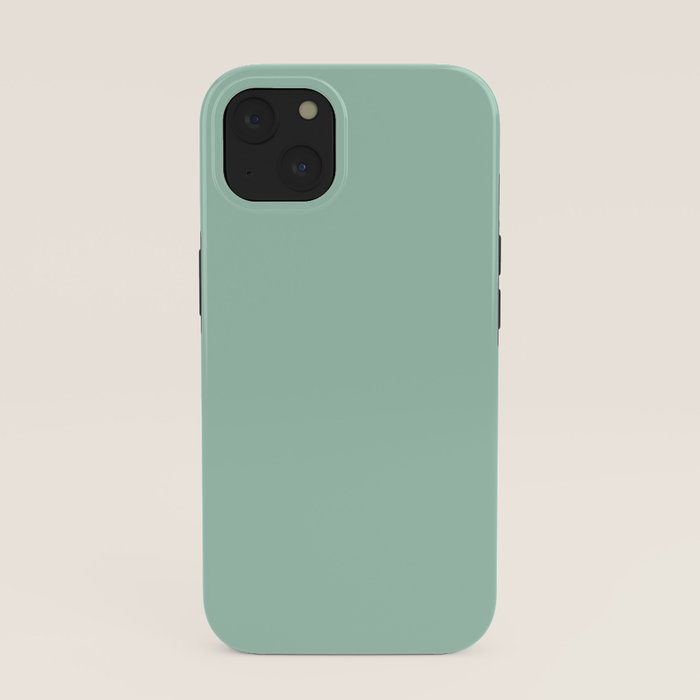 1950s Mint Green Solid iPhone Case