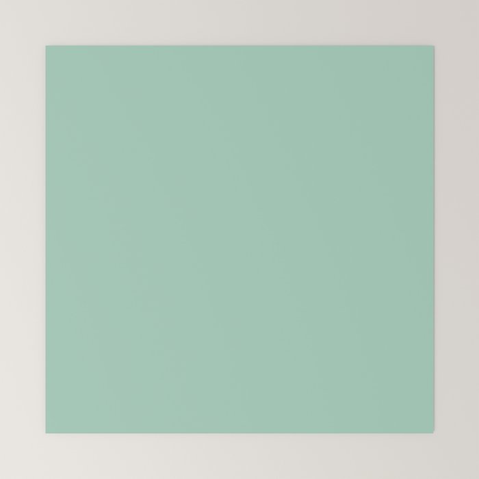 1950s Mint Green Solid Mini Art Print
