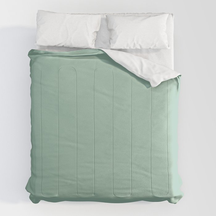 1950s Mint Green Solid Comforter