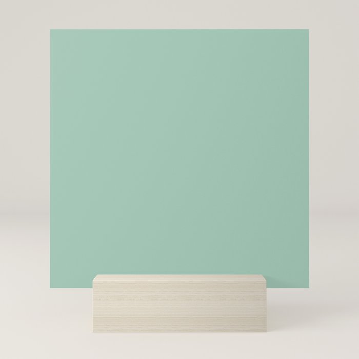 1950s Mint Green Solid Mini Art Print