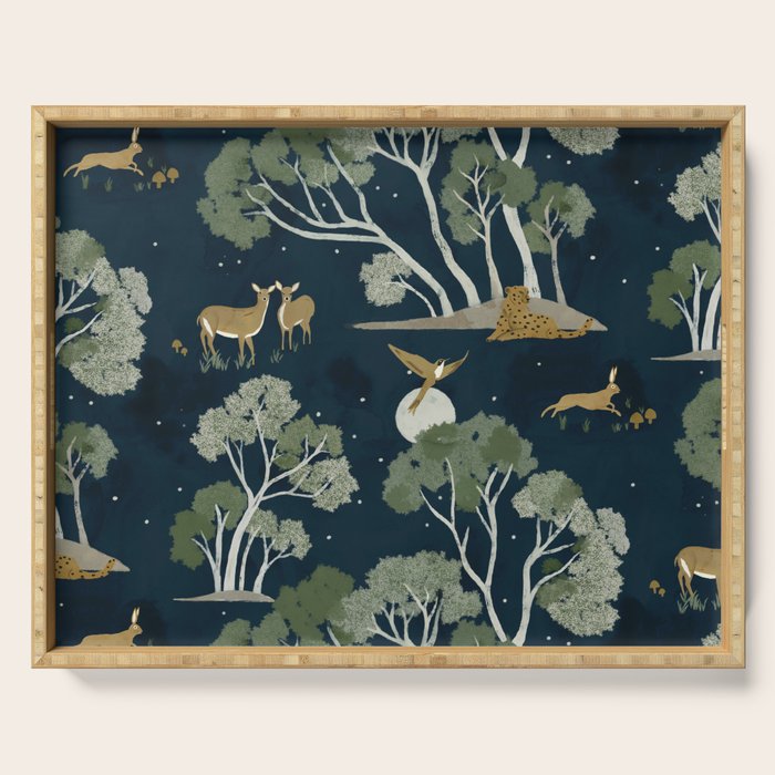 A Forest Awakens Full Moon Serving Tray
