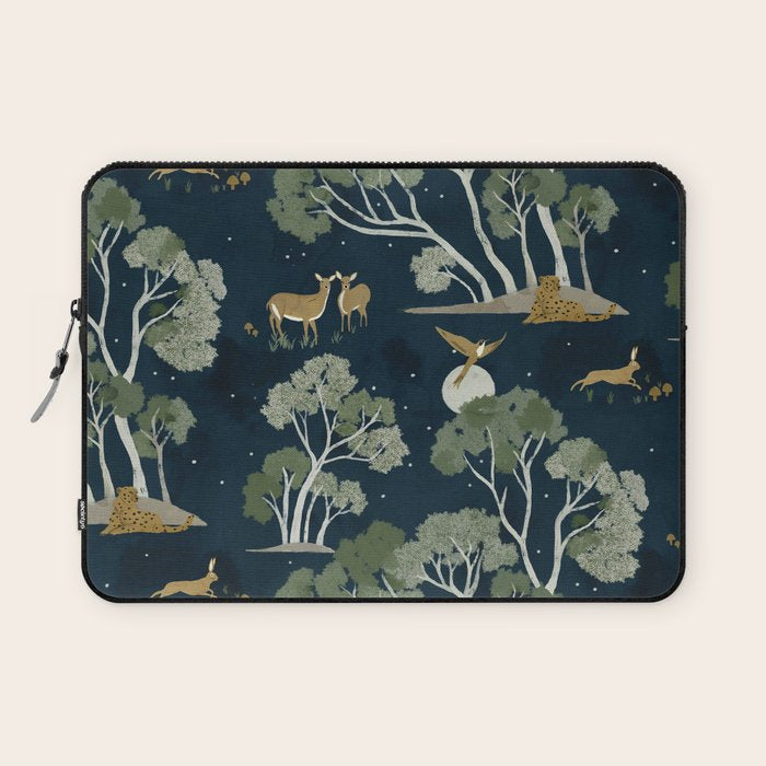 A Forest Awakens Full Moon Laptop Sleeve