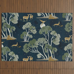 A Forest Awakens Full Moon Outdoor Rug