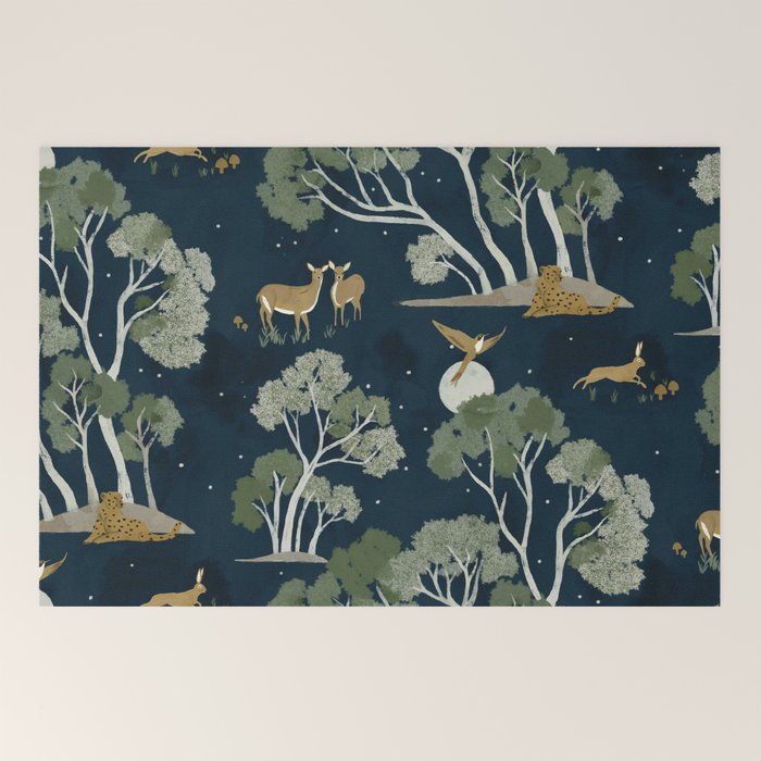 A Forest Awakens Full Moon Welcome Mat