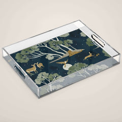 A Forest Awakens Full Moon Acrylic Tray