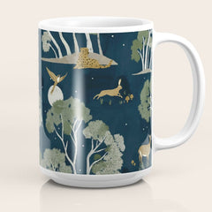 A Forest Awakens Full Moon Coffee Mug