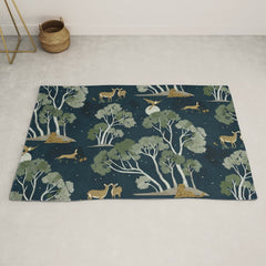 A Forest Awakens Full Moon Rug
