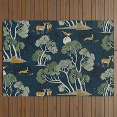 A Forest Awakens Full Moon Outdoor Rug