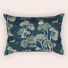 A Forest Awakens Full Moon Rectangular Pillow