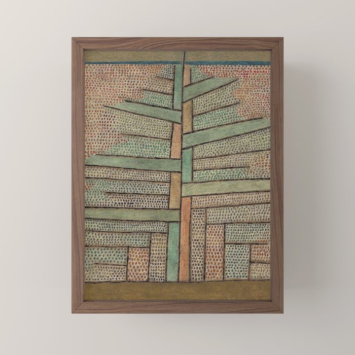 "The Pine Tree" by Paul Klee (1932) Mini Art Print