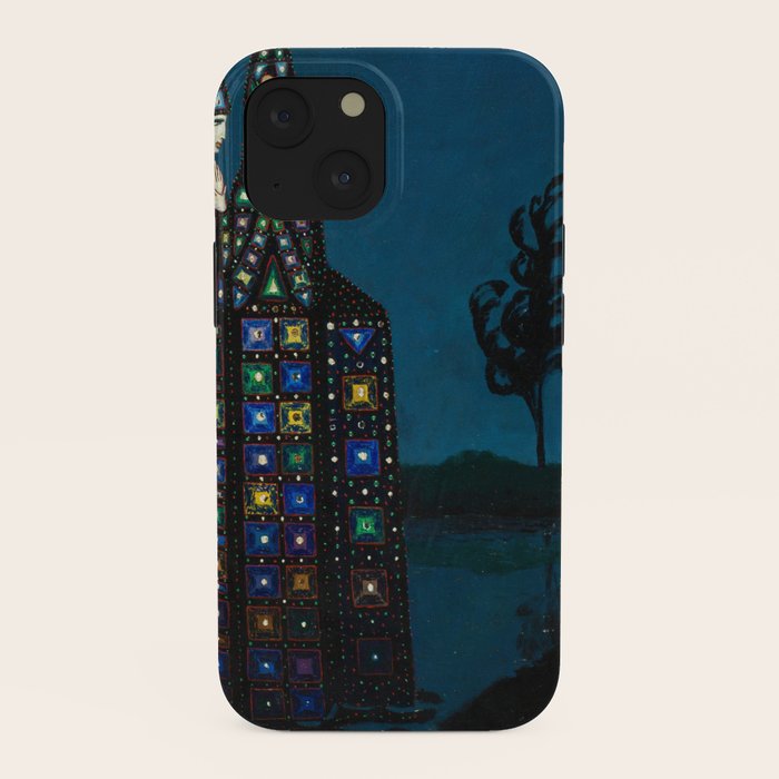 Confirmation of Love,' Magical Realism Portrait Painting by Boles����aw Biegas iPhone Case