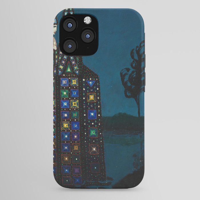 Confirmation of Love,' Magical Realism Portrait Painting by Boles����aw Biegas iPhone Case
