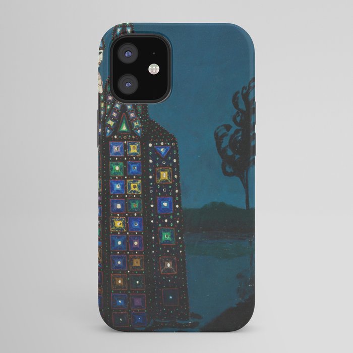Confirmation of Love,' Magical Realism Portrait Painting by Boles����aw Biegas iPhone Case
