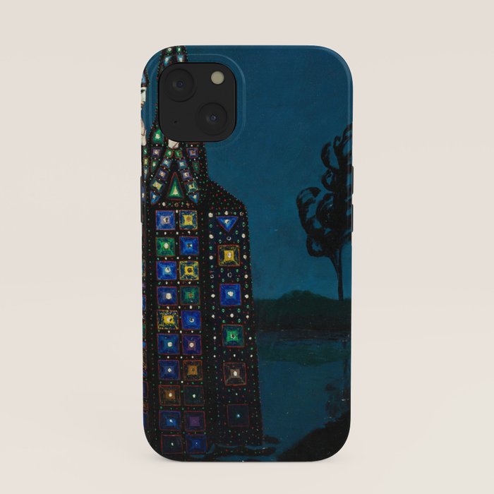 Confirmation of Love,' Magical Realism Portrait Painting by Boles����aw Biegas iPhone Case