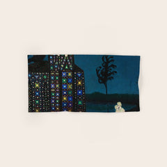Confirmation of Love,' Magical Realism Portrait Painting by Boles����aw Biegas Bath Towel