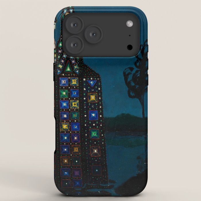 Confirmation of Love,' Magical Realism Portrait Painting by Boles����aw Biegas iPhone Case