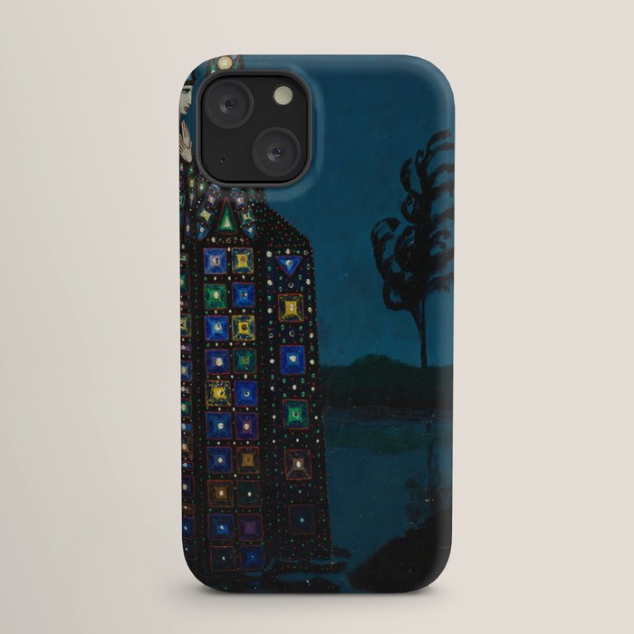 Confirmation of Love,' Magical Realism Portrait Painting by Boles����aw Biegas iPhone Case