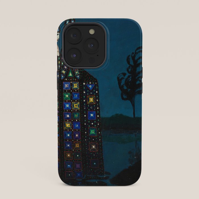 Confirmation of Love,' Magical Realism Portrait Painting by Boles����aw Biegas iPhone Case