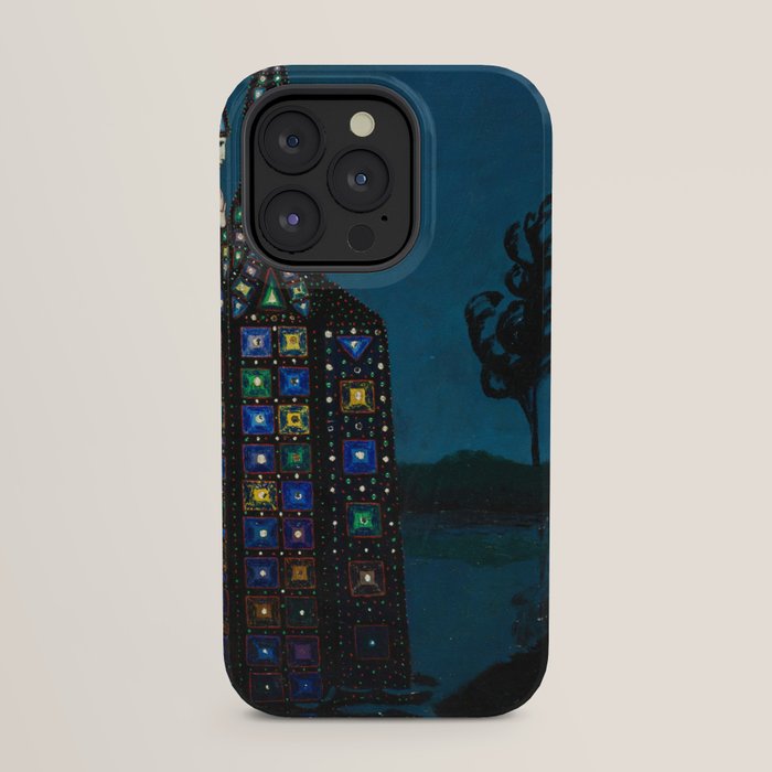 Confirmation of Love,' Magical Realism Portrait Painting by Boles����aw Biegas iPhone Case