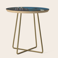 Confirmation of Love,' Magical Realism Portrait Painting by Boles����aw Biegas Side Table