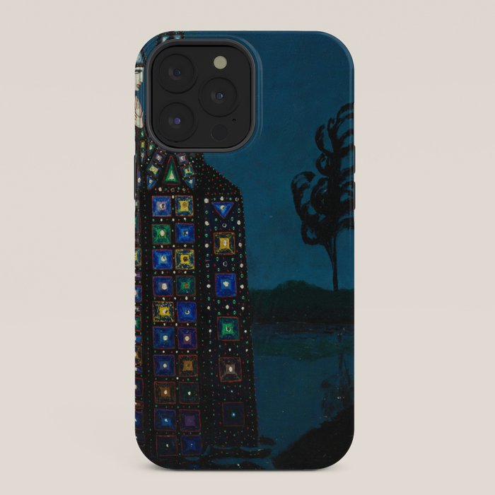 Confirmation of Love,' Magical Realism Portrait Painting by Boles����aw Biegas iPhone Case