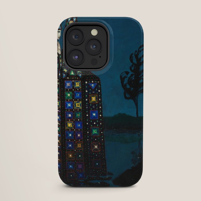 Confirmation of Love,' Magical Realism Portrait Painting by Boles����aw Biegas iPhone Case