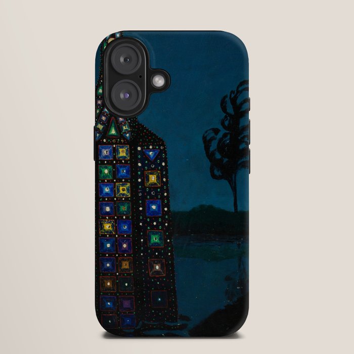 Confirmation of Love,' Magical Realism Portrait Painting by Boles����aw Biegas iPhone Case