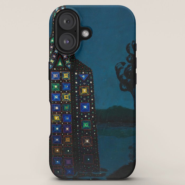 Confirmation of Love,' Magical Realism Portrait Painting by Boles����aw Biegas iPhone Case
