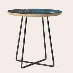 Confirmation of Love,' Magical Realism Portrait Painting by Boles����aw Biegas Side Table