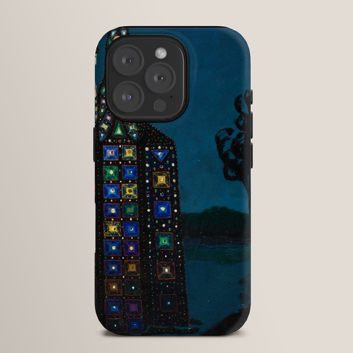 Confirmation of Love,' Magical Realism Portrait Painting by Boles����aw Biegas iPhone Case