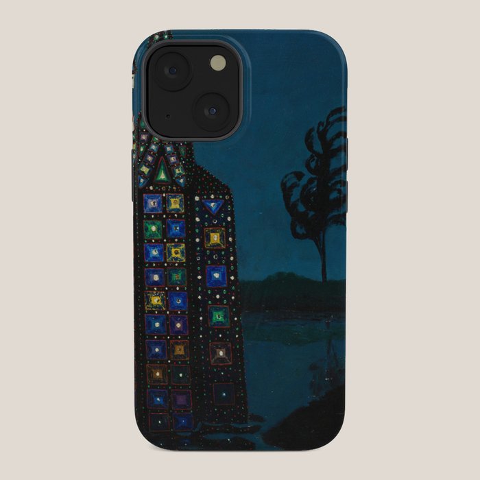Confirmation of Love,' Magical Realism Portrait Painting by Boles����aw Biegas iPhone Case