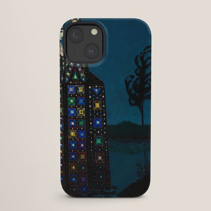 Confirmation of Love,' Magical Realism Portrait Painting by Boles����aw Biegas iPhone Case