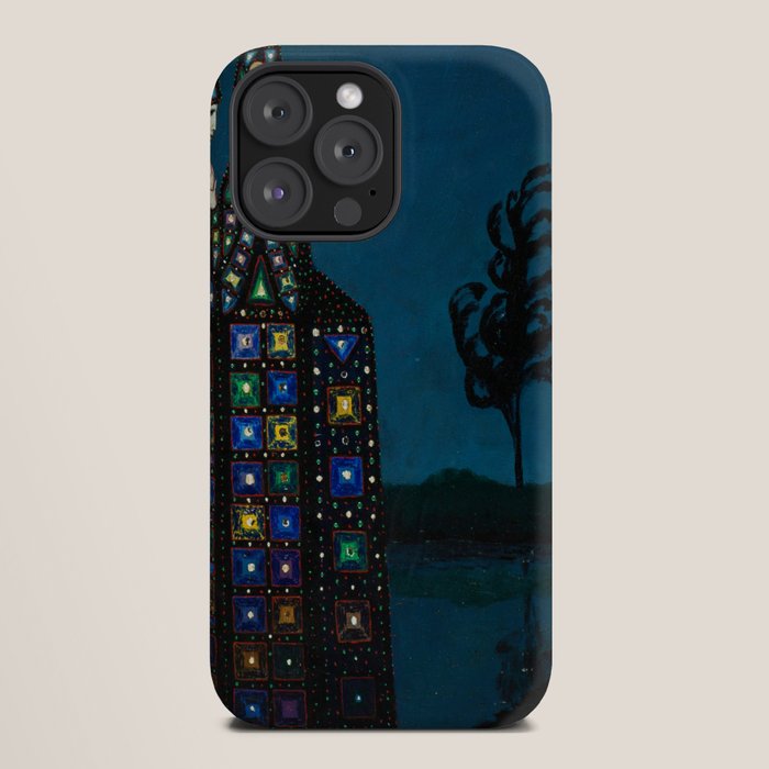 Confirmation of Love,' Magical Realism Portrait Painting by Boles����aw Biegas iPhone Case