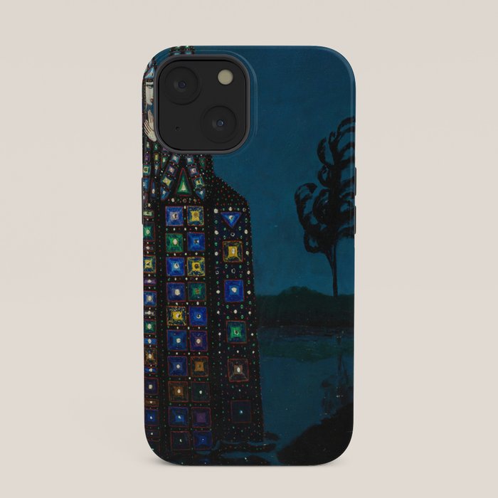 Confirmation of Love,' Magical Realism Portrait Painting by Boles����aw Biegas iPhone Case