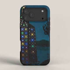 Confirmation of Love,' Magical Realism Portrait Painting by Boles����aw Biegas iPhone Case