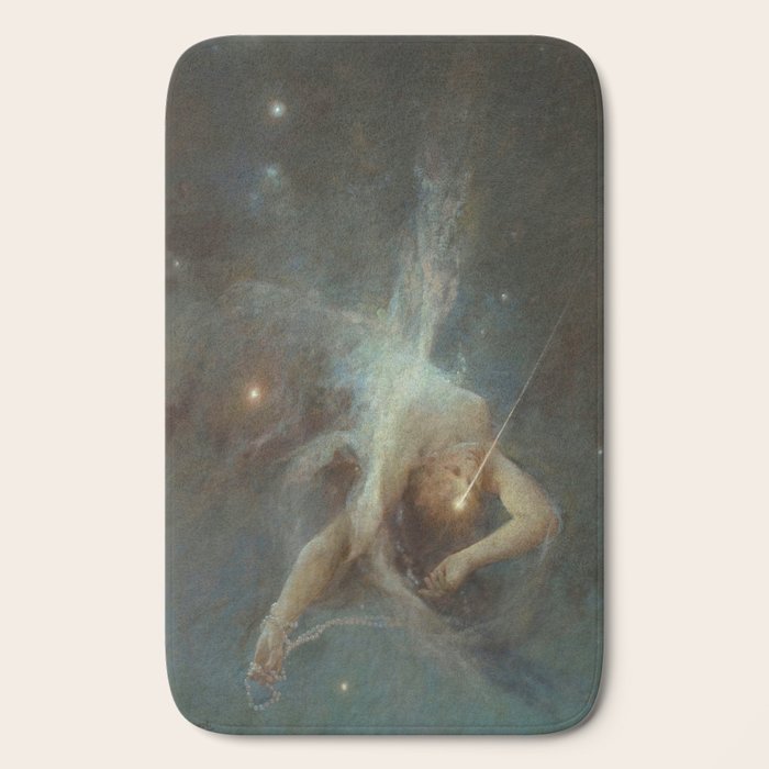 "Falling Star" by Witold Pruszkowski (1884) Bath Mat