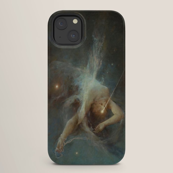 "Falling Star" by Witold Pruszkowski (1884) iPhone Case