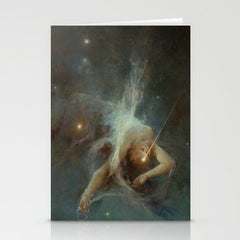 "Falling Star" by Witold Pruszkowski (1884) Stationery Card
