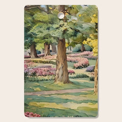A beautiful day at the park Cutting Board