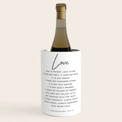 1 Corinthians 13 Love Is Patient Love Is Kind Love Never Fails Bible Verse Print Scripture Christian Wine Chiller