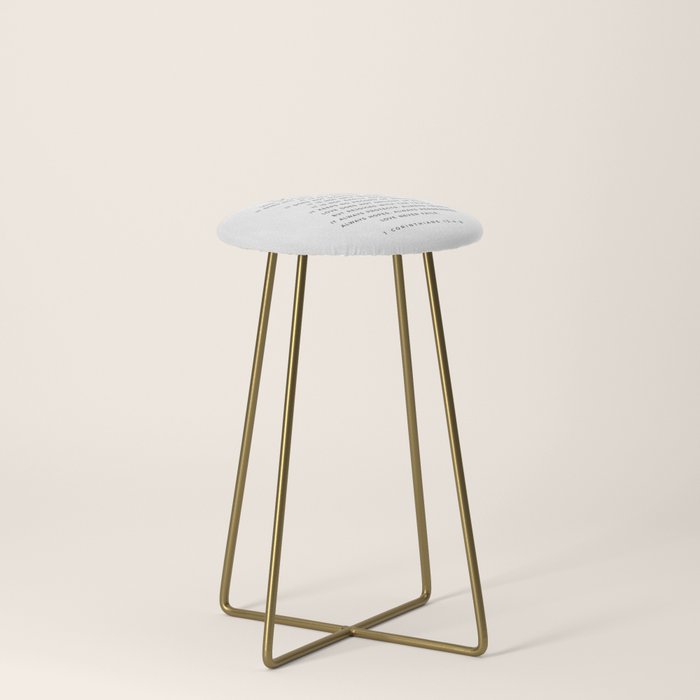 1 Corinthians 13 Love Is Patient Love Is Kind Love Never Fails Bible Verse Print Scripture Christian Stool