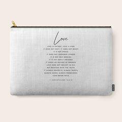 1 Corinthians 13 Love Is Patient Love Is Kind Love Never Fails Bible Verse Print Scripture Christian Carry All Pouch