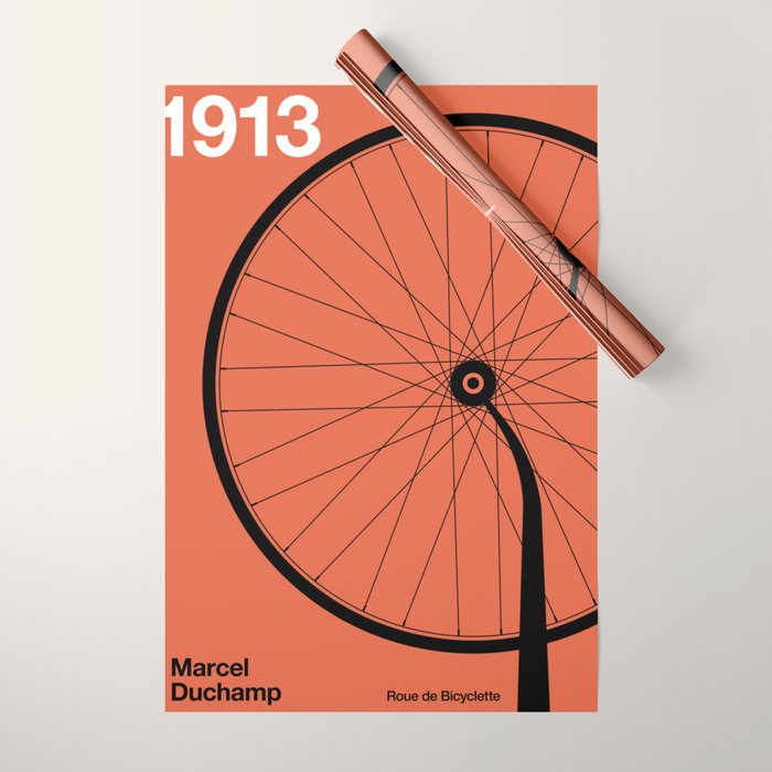 1913 - Roue de Bicyclette - Marcel Duchamp Wrapping Paper