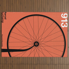 1913 - Roue de Bicyclette - Marcel Duchamp Outdoor Rug